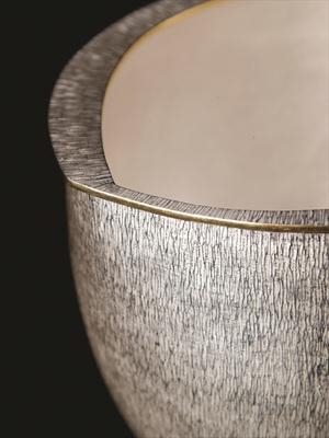 silver hand raised vessel