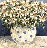Crazy Daisies in a Spotted pot - Alison Cowan