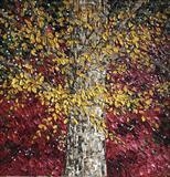 Golden Leaves with Red Beyond - Alison Cowan