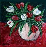 Red and White Tulips - Alison Cowan