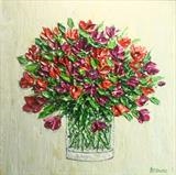 Tulips in Glass Vase - Alison Cowan