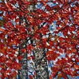 Twin Birch with Maple - Alison Cowan
