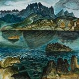 Bla Bheinn from Ord the Golden Shore - John Slavin